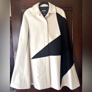MSGM Star Wool Cape Coat . NYE 🦄Reasonable offers accepted.